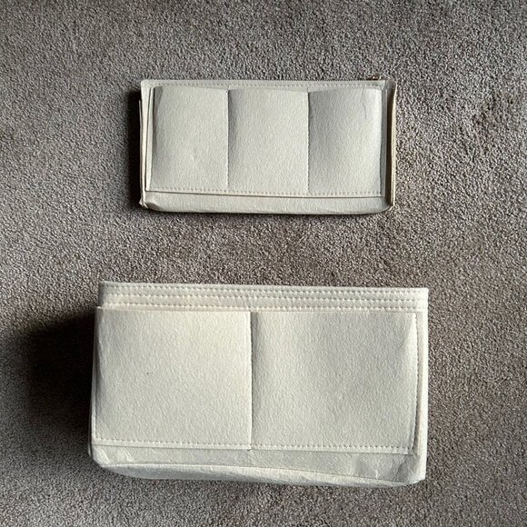 Felt Purse Organizer Insert - Handbag Tote Shaper, Fits Speedy 30 Beige - Picture 8 of 8